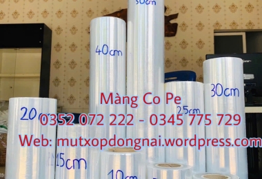Màng Co Pe Cắt Khúc 10cm, 25cm, 50cm, 1m... 