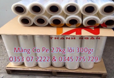 Màng Co Pe 2.7Kg Lõi 300Gr - Sản Xuất Trực Tiếp