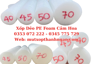 Ống Xốp Dẻo Pe Foam Cắm Hoa Ở TP.HCM